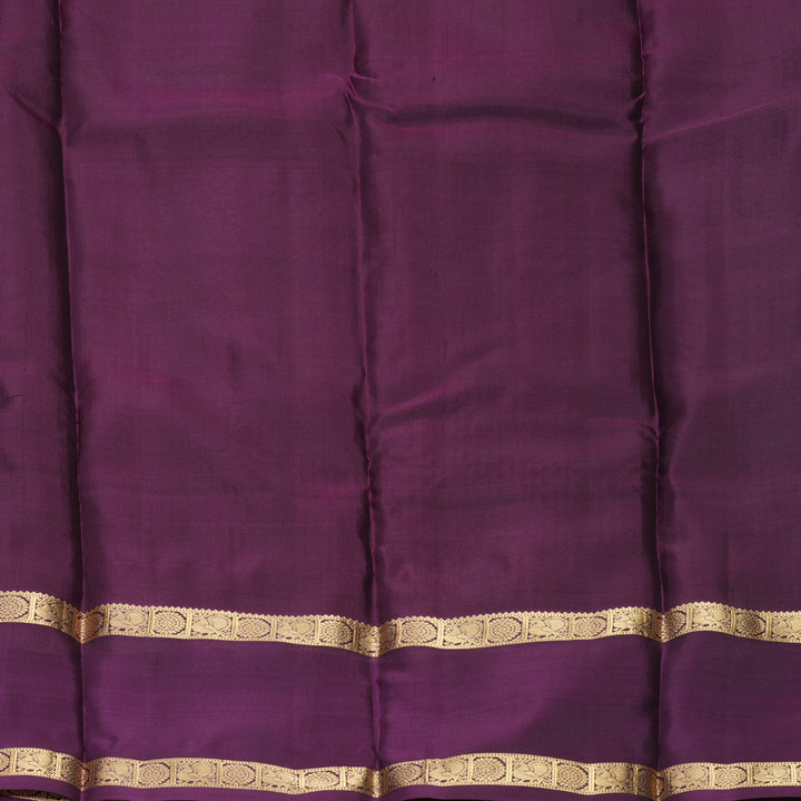 Hayagrivas Handloom Bottle Green Kanjivaram Silk Saree with Nagapazham Border KBF556G1-11