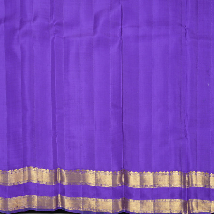 Hayagrivas Handloom Pink (Shot Colour) Kanjivaram Silk Saree with Purple Border KBF557G2-4