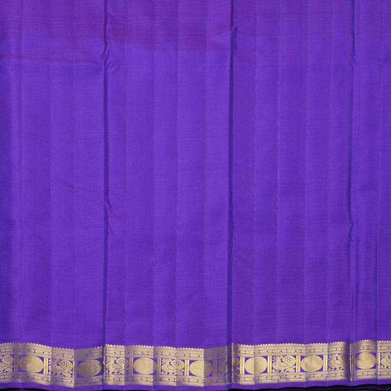 Hayagrivas Handloom Magenta-Pink Kanjivaram Silk Saree with Purple Border KBF557G5-1