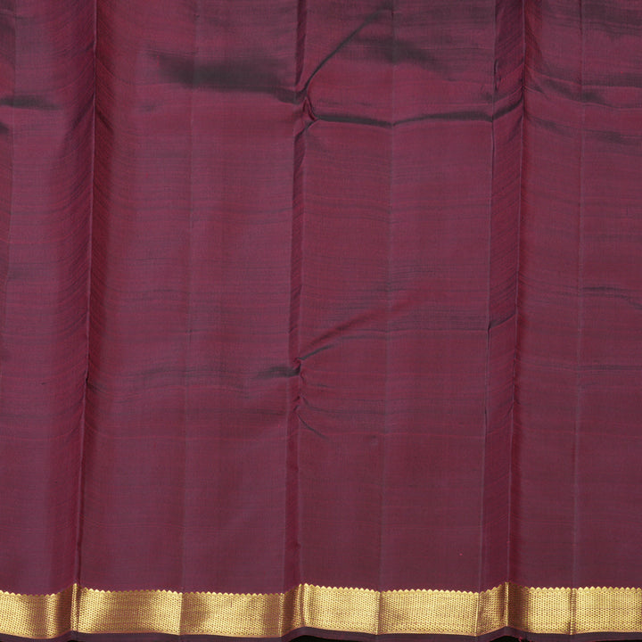 Hayagrivas Handloom Wine Maroon Kanjivaram Silk Saree KBF558G11-1