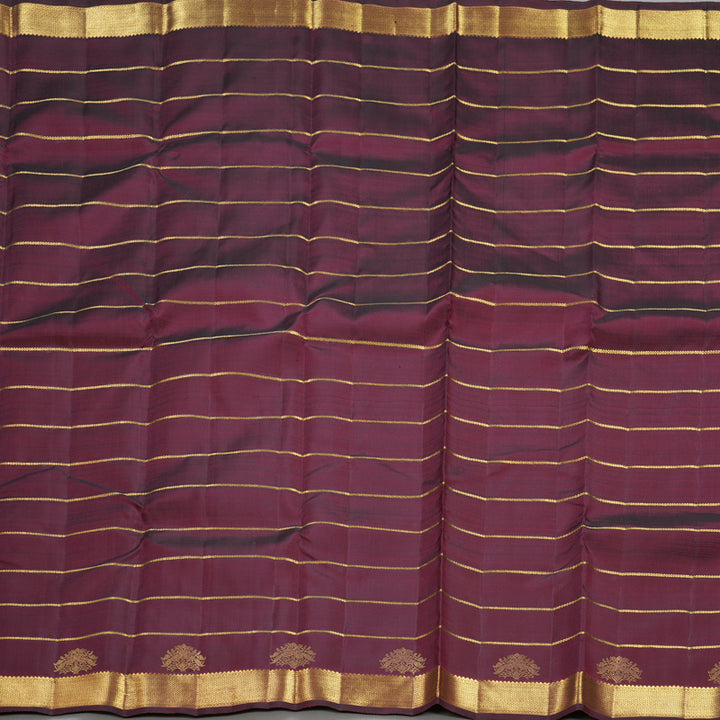 Hayagrivas Handloom Wine Maroon Kanjivaram Silk Saree KBF558G11-1