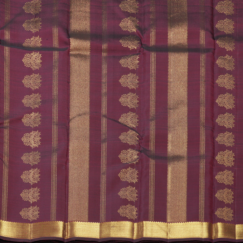 Hayagrivas Handloom Wine Maroon Kanjivaram Silk Saree KBF558G11-1