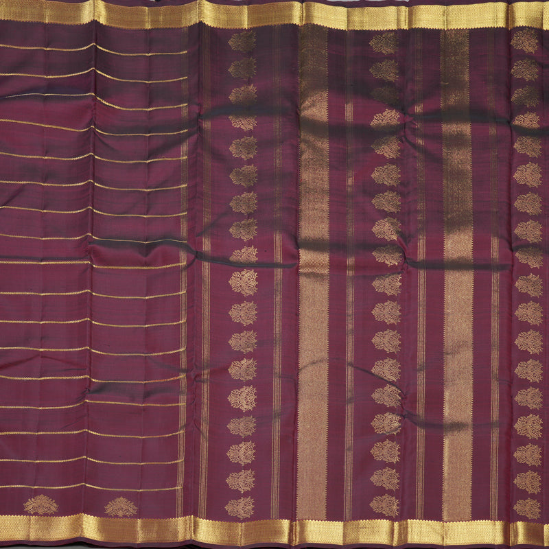 Hayagrivas Handloom Wine Maroon Kanjivaram Silk Saree KBF558G11-1