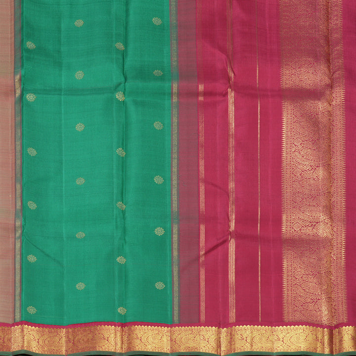 Hayagrivas Handloom Sandal Kanjivaram Silk Saree with Maroon Border KBF558G12-1