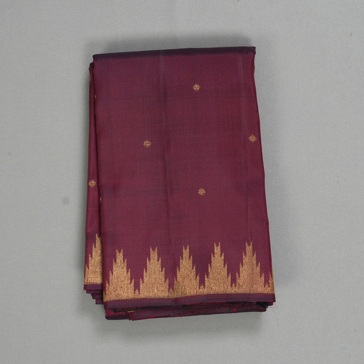 Hayagrivas Handloom Wine Maroon Kanjivaram Silk Saree KBF558G2-1