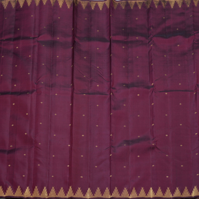 Hayagrivas Handloom Wine Maroon Kanjivaram Silk Saree KBF558G2-1