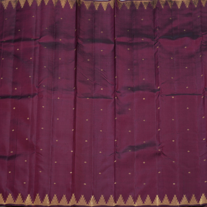 Hayagrivas Handloom Wine Maroon Kanjivaram Silk Saree KBF558G2-1