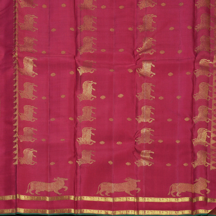 Hayagrivas Handloom Maroon Kanjivaram Silk Saree KBF558G3-1