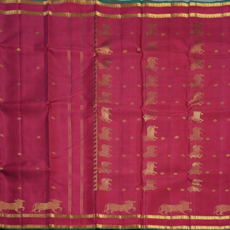 Hayagrivas Handloom Maroon Kanjivaram Silk Saree KBF558G3-1