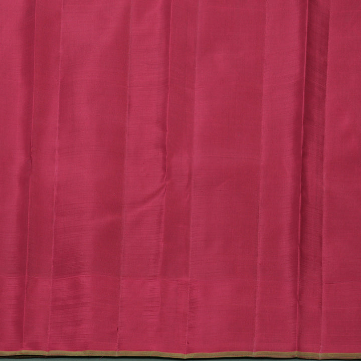 Hayagrivas Handloom White with Black Stripes Kanjivaram Silk Saree KBF558G5-1