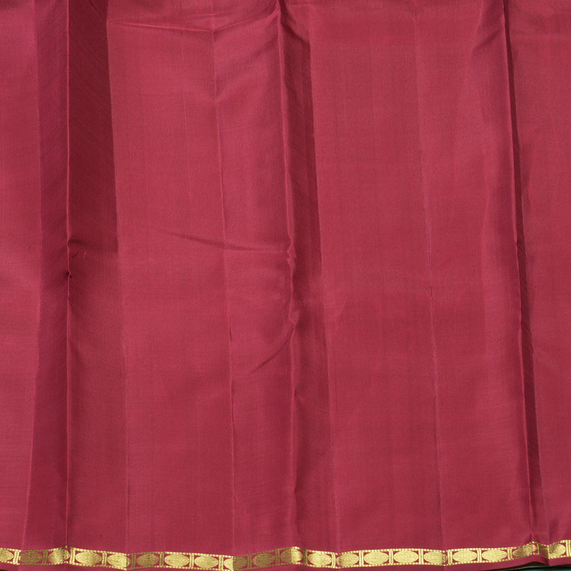 Hayagrivas Handloom Half-White Kanjivaram Silk Saree KBF558G6-1