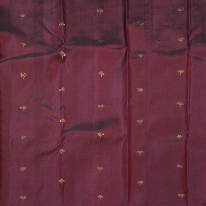 Hayagrivas Handloom Wine Maroon Kanjivaram Silk Saree KBF560G1-1
