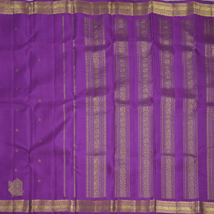 Hayagrivas Handloom Vadamalli Purple Kanjivaram Silk Saree KBF563G1-3