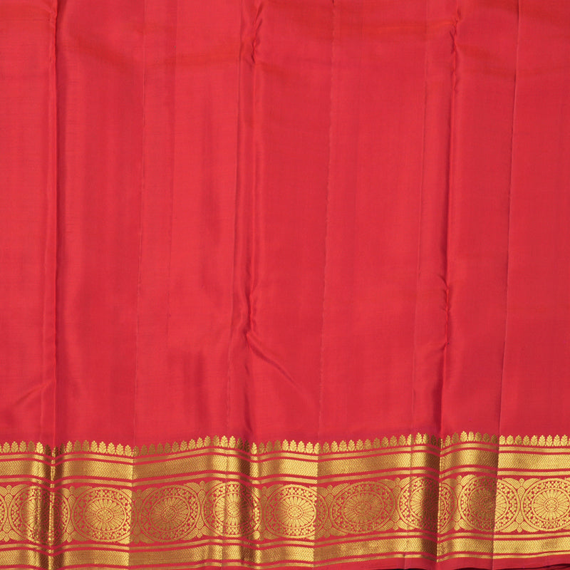 Hayagrivas Handloom Reddish-Pink Kanjivaram Silk Saree KBF563G2-2