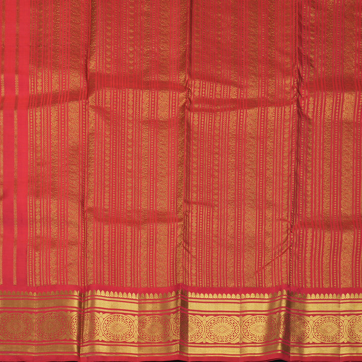 Hayagrivas Handloom Reddish-Pink Kanjivaram Silk Saree KBF563G2-2