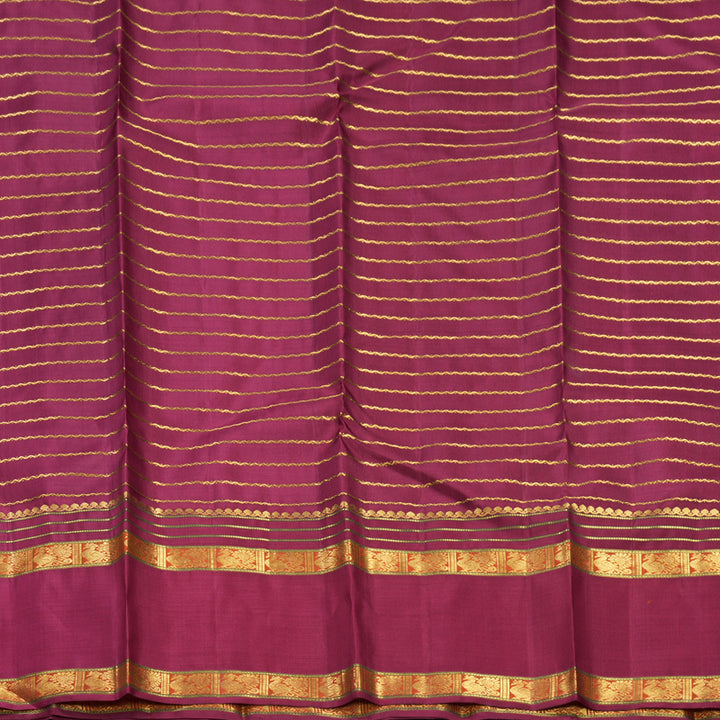 Hayagrivas Handloom Mayilkazhuthu Kanjivaram Silk Saree with Maroon Border KBF564G2-1