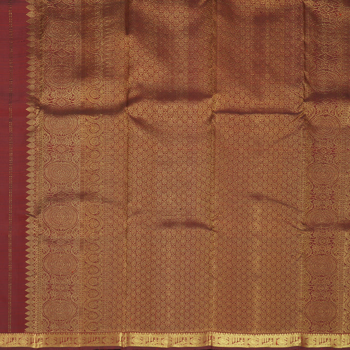 Hayagrivas Handloom Maroon Kanjivaram Silk Saree KBF565G9-9