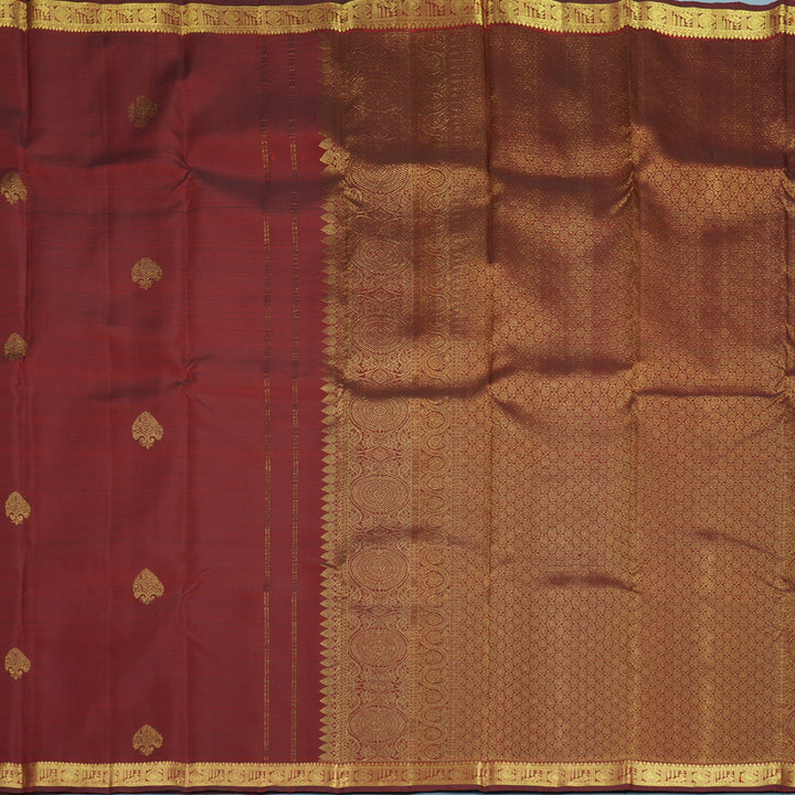 Hayagrivas Handloom Maroon Kanjivaram Silk Saree KBF565G9-9