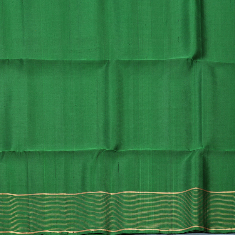 Hayagrivas Yellowish-Green Handloom Soft Silk Saree KBF566G3-5