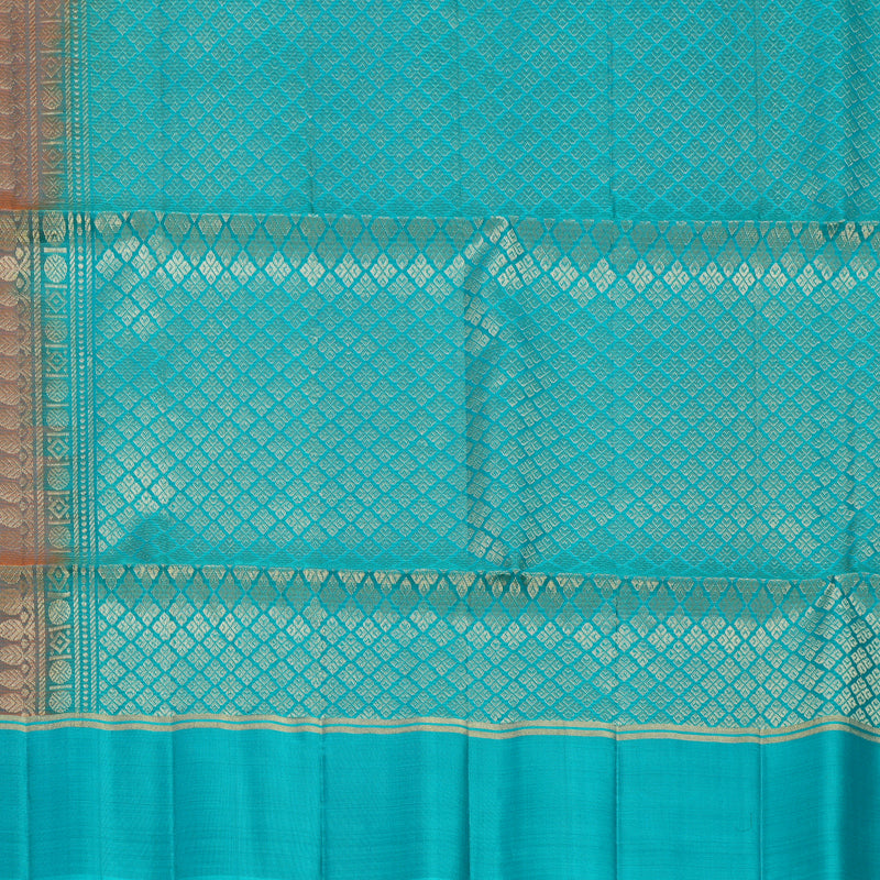 Hayagrivas Orangish-Pink Handloom Soft Silk Saree KBF566G4-4