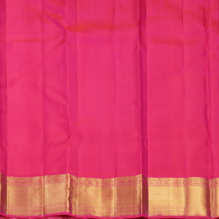 Hayagrivas Handloom Rani Pink Kanjivaram Silk Saree with Border KBF567G1-1
