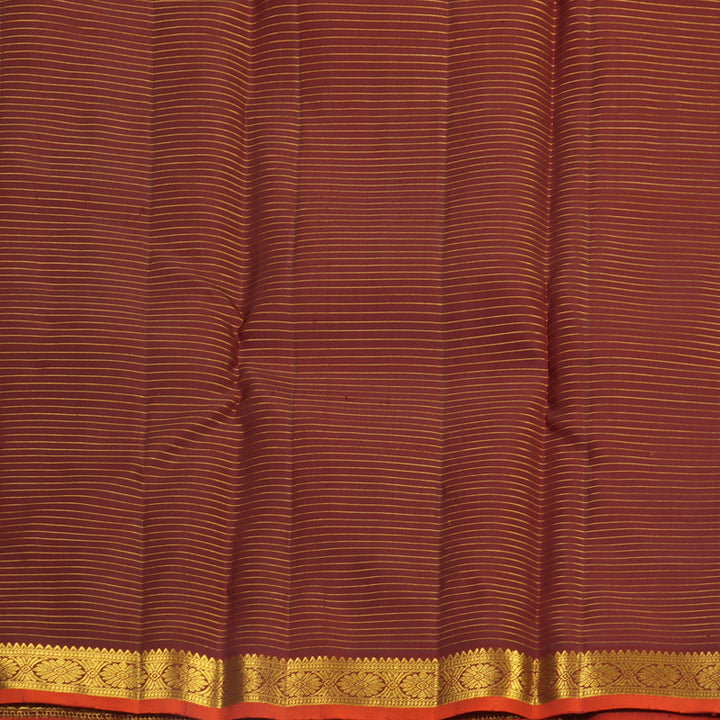 Hayagrivas Handloom Coffee Brown Kanjivaram Silk Saree KBF568G10-1