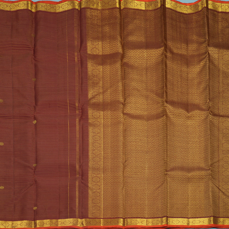 Hayagrivas Handloom Coffee Brown Kanjivaram Silk Saree KBF568G10-1