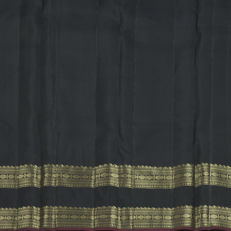 Hayagrivas Handloom Black Kanjivaram Silk Saree KBF568G12-2