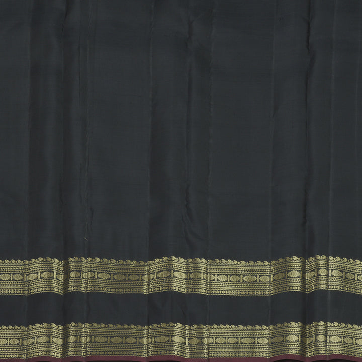Hayagrivas Handloom Black Kanjivaram Silk Saree KBF568G12-2