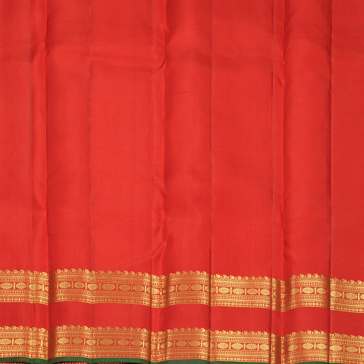 Hayagrivas Handloom Red Kanjivaram Silk Saree KBF568G12-6