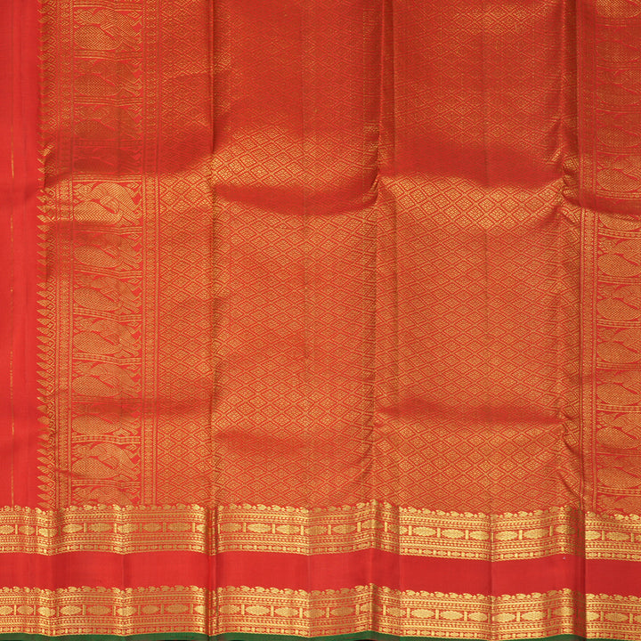 Hayagrivas Handloom Red Kanjivaram Silk Saree KBF568G12-6