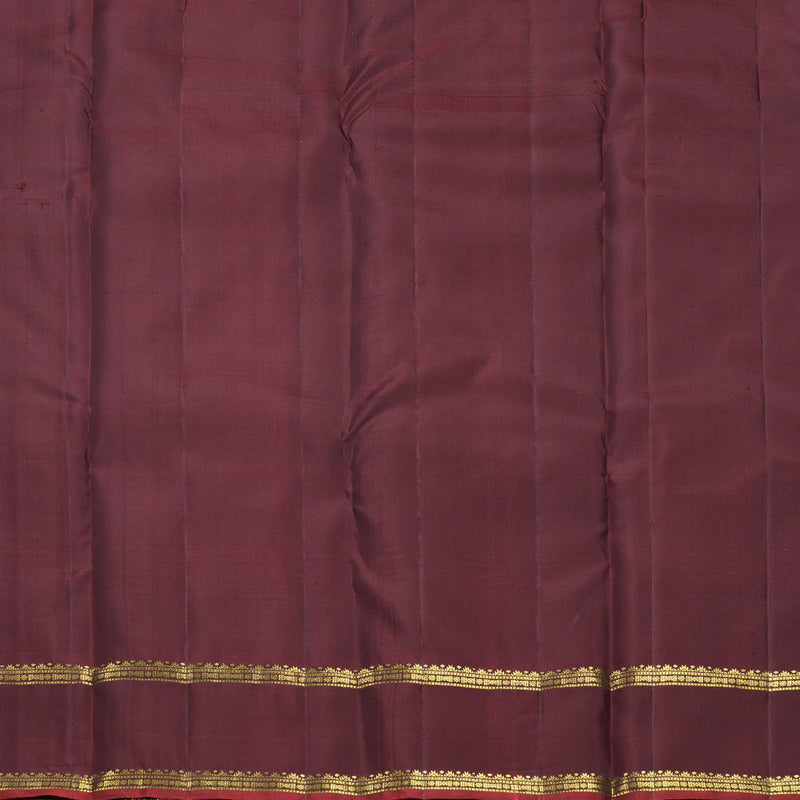 Hayagrivas Handloom Dark Maroon Kanjivaram Silk Saree KBF568G4-2