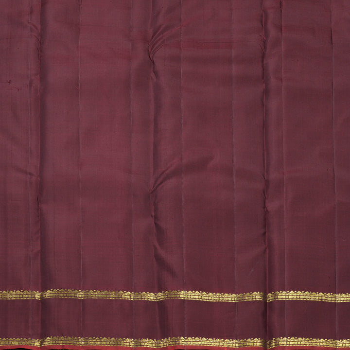 Hayagrivas Handloom Dark Maroon Kanjivaram Silk Saree KBF568G4-2