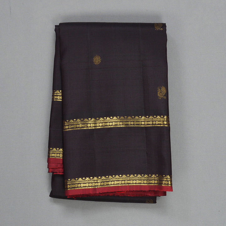 Hayagrivas Handloom Kanchana Brown Kanjivaram Silk Saree KBF568G4-4