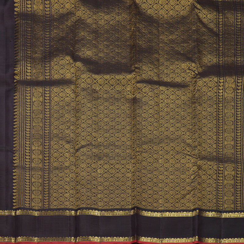Hayagrivas Handloom Kanchana Brown Kanjivaram Silk Saree KBF568G4-4