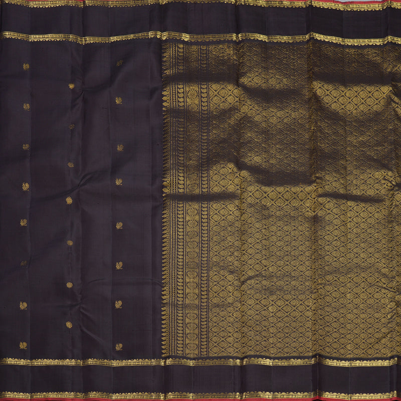 Hayagrivas Handloom Kanchana Brown Kanjivaram Silk Saree KBF568G4-4