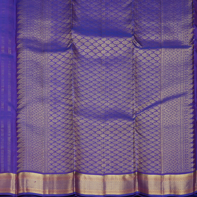 Hayagrivas Handloom Lavender Kanjivaram Silk Saree with Purple Border KBF568G5-11