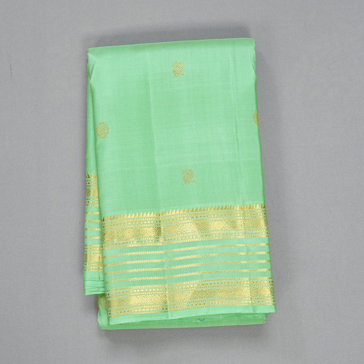 Hayagrivas Handloom Pastel Green Kanjivaram Silk Saree KBF568G5-13