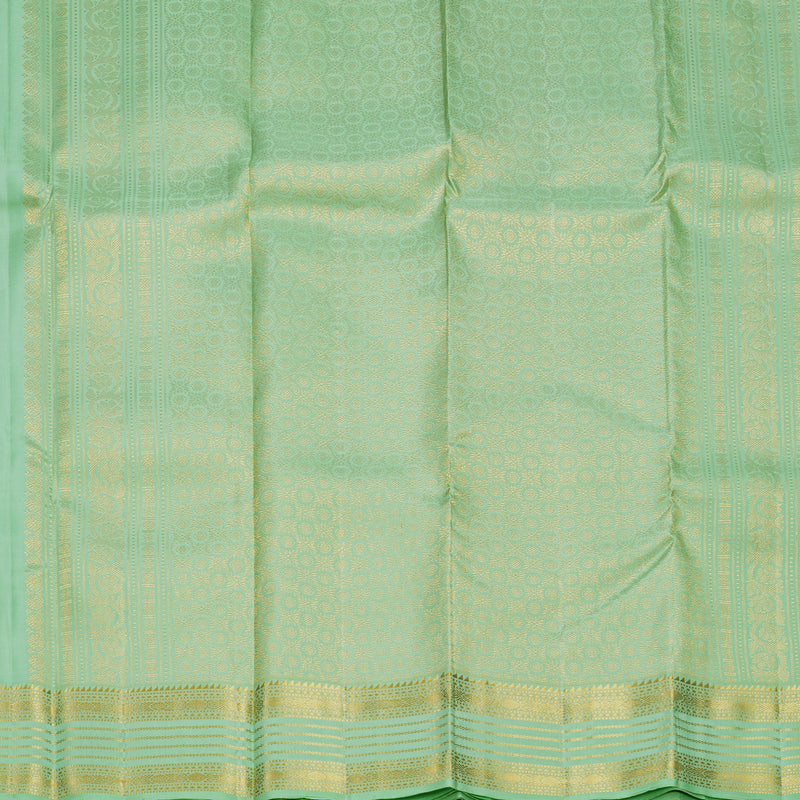 Hayagrivas Handloom Pastel Green Kanjivaram Silk Saree KBF568G5-13