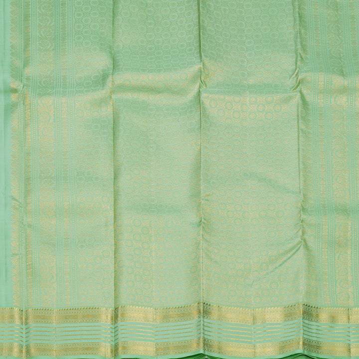 Hayagrivas Handloom Pastel Green Kanjivaram Silk Saree KBF568G5-13