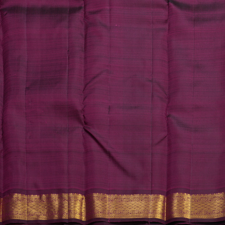 Hayagrivas Handloom Wine Purple Kanjivaram Silk Saree KBF568G5-4