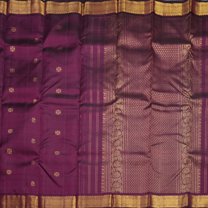 Hayagrivas Handloom Wine Purple Kanjivaram Silk Saree KBF568G5-4