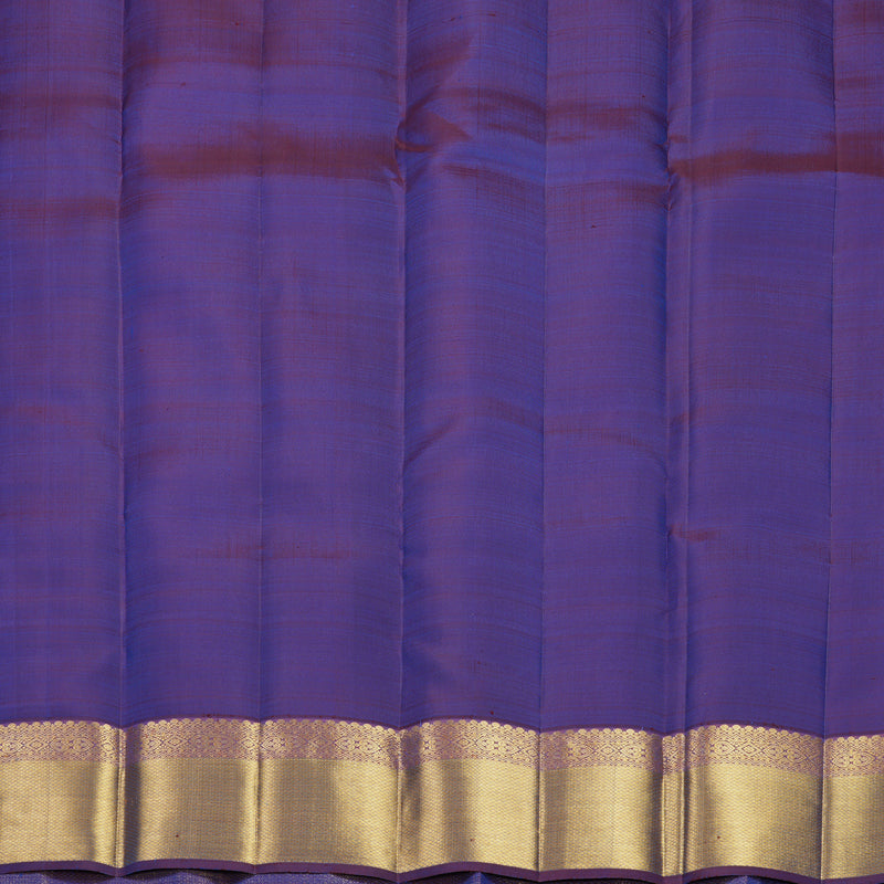 Hayagrivas Handloom Mayilkazhuthu Kanjivaram Silk Saree with Purple Border KBF568G6-8