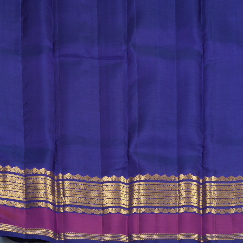 Hayagrivas Handloom Mayilkazhuthu Kanjivaram Silk Saree with Purple Border KBF568G9-13