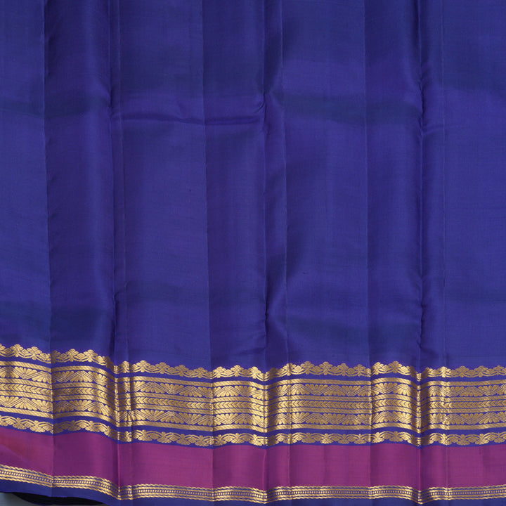 Hayagrivas Handloom Mayilkazhuthu Kanjivaram Silk Saree with Purple Border KBF568G9-13