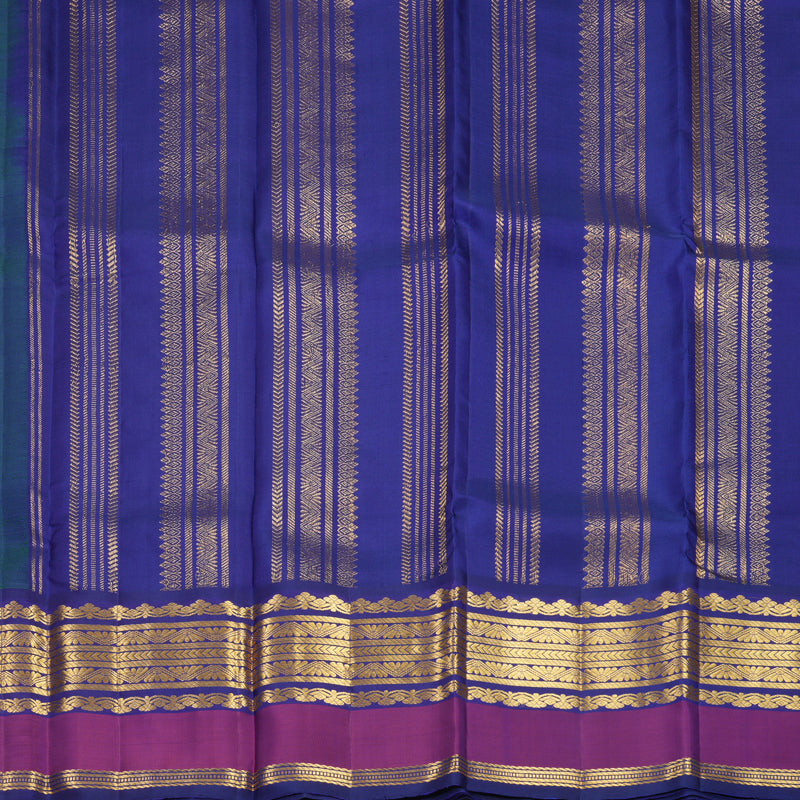 Hayagrivas Handloom Mayilkazhuthu Kanjivaram Silk Saree with Purple Border KBF568G9-13