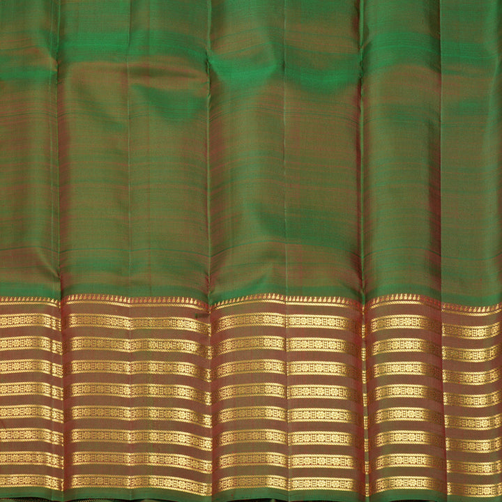 Hayagrivas Handloom Red Kanjivaram Silk Saree with Manthalir Border KBF568G9-2