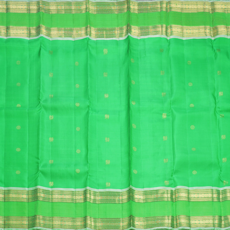 Hayagrivas Handloom Parrot Green Kanjivaram Silk Saree KBF568G9-7