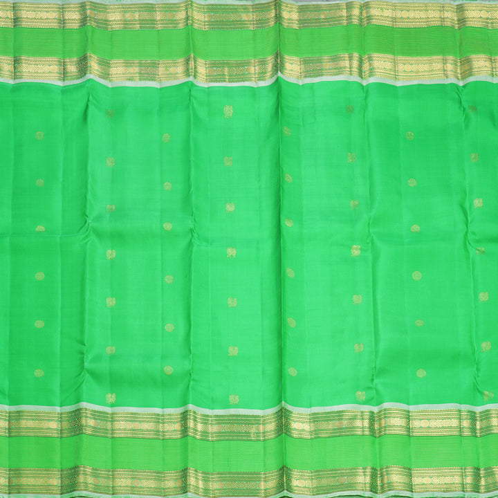 Hayagrivas Handloom Parrot Green Kanjivaram Silk Saree KBF568G9-7