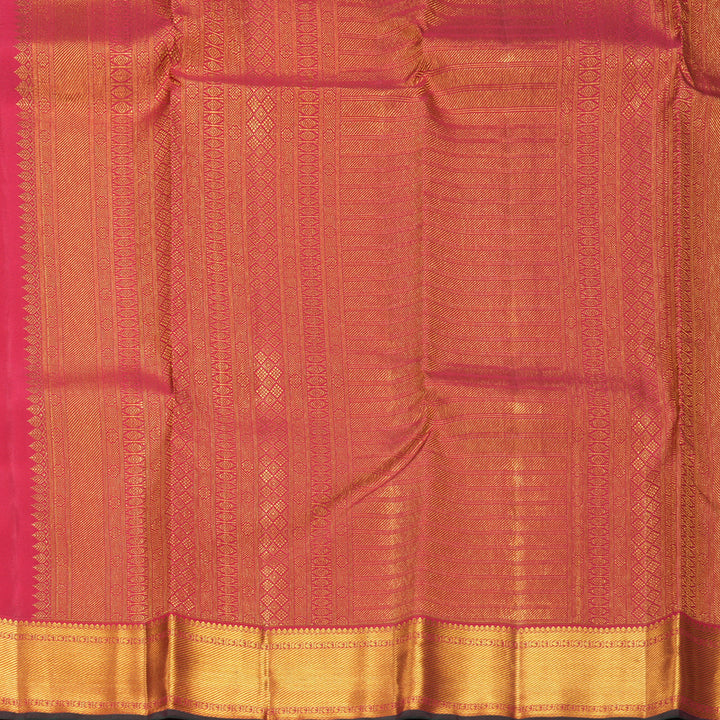 Hayagrivas Handloom Pink Kanjivaram Silk Saree KBF569G1-3
